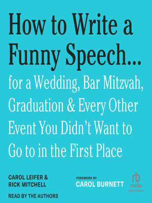 cover image of How to Write a Funny Speech . . .